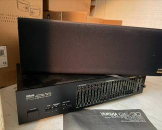 Polk Audio center channel speaker. Yamaha GE-30 equalizer.