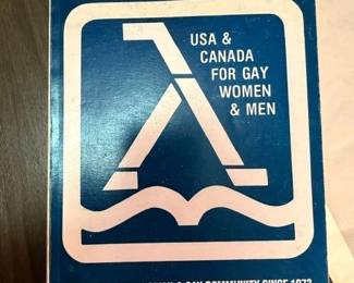 Vintage LGBT & Q history. Gayellow pages. 