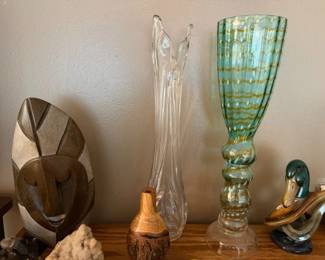 Swung vase. African them art. 