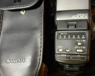 Canon Speedlite 420EX flash. 