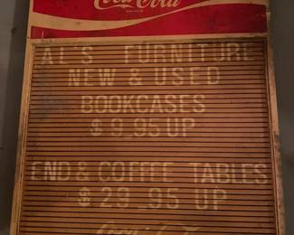 Coca Cola Menu Board
