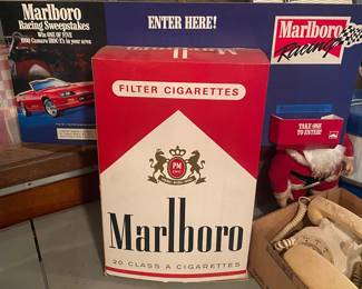 Cardboard Marlboro Cigarette Store Display