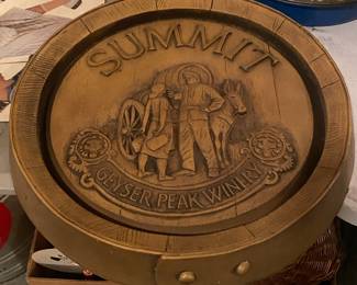 Summit Winery Barrel Advertisement 