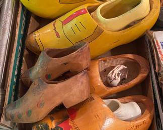 Assortment of Wooden Shoes