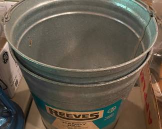 NOS Galvanized Buckets