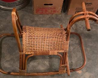 Wicker Rocking Horse