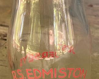 Old ACL R.S. Edmiston & Sons Mooresville, N.C. Milk Bottle