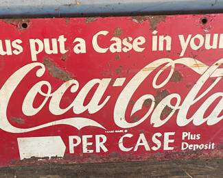 Old Masterack Coca Cola Rack Sign