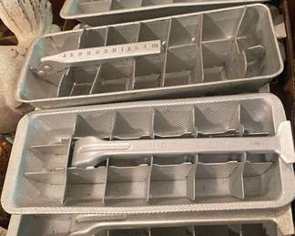 Vintage Aluminum Ice Trays