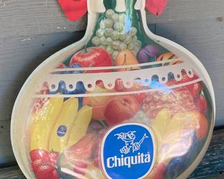 Vintage Chiquita Advertising Ornament Sign