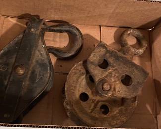Old Metal Pulleys