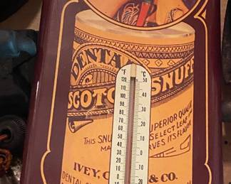 Dental Scotch Snuff Advertising Thermometer