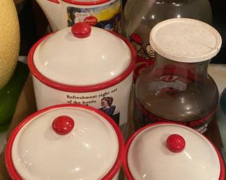 Coca Cola Canisters and Jars