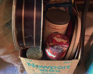 Assorted Advertising Tins