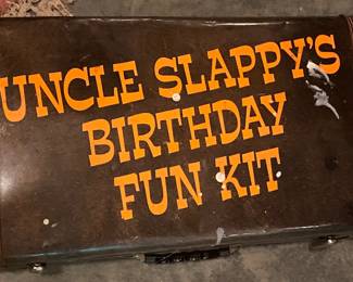 Suitcase Featuring Uncle Slappy's Birthday Fun Kit Graphics