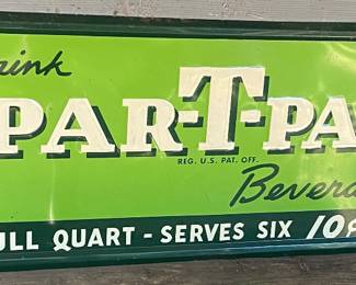 Drink Par-T-Pak Beverages Metal Sign