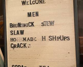 Coca Cola Menu Board