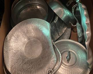 Vintage Aluminum Serving Pieces