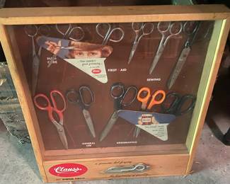 Vintage Clauss Scissors Store Display