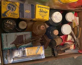 Ink Bottles and Office Supplies