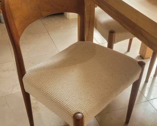 Set of Four Teak Mid-century Modern Chairs