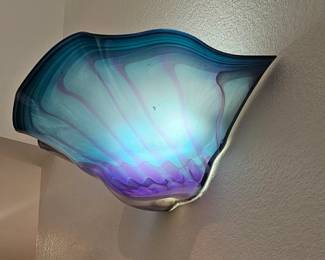 Large Art Glass Sconce