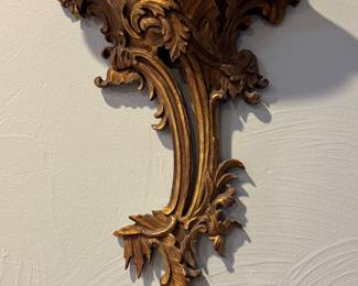 Gold Gilted Baroque Wall Shelves