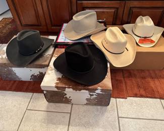 3X, 4X, 6X Beaver, high end straw and one is new never worn Size 7 3/8-7 1/2