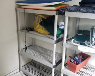 Plastic shelves