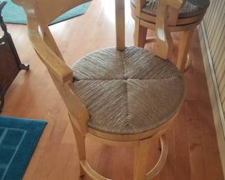 Swivel bar stool detail