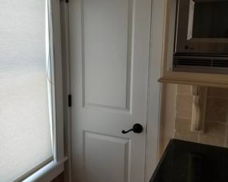 Interior doors with updated oiled bronze hardware