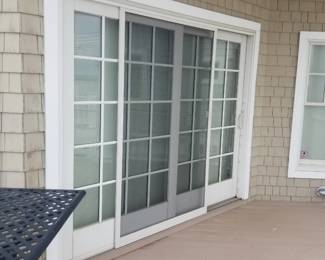 Sliding glass doors