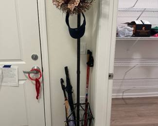 Unique Umbrella stand. Nordic Walking Sticks