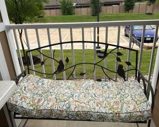 Metal bench & cushion
