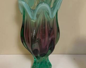 Murano Hand Blown Glass Vase