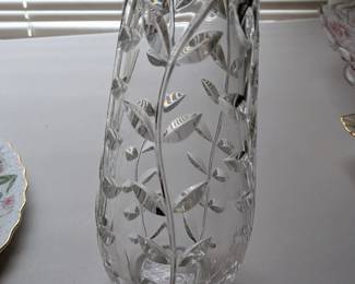 Tiffany teardrop floral vase
