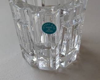 Tiffany rock cut candle holder