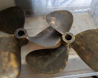 brass propeller blades