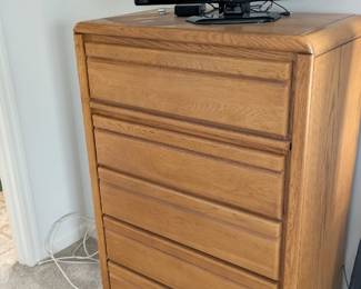 dresser and flat screen tv