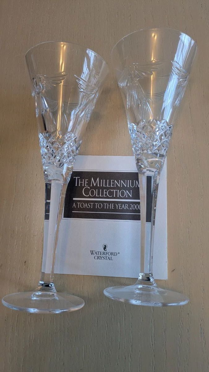 Waterford Millennium Collection toasting glasses