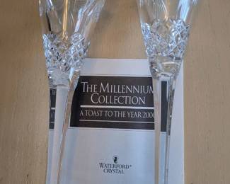 Waterford Millennium Collection toasting glasses