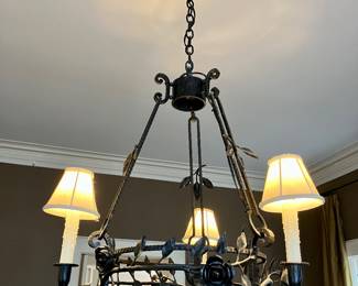Iron chandelier