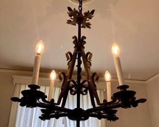 Iron chandelier