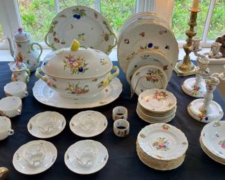 Herend “Fruits and Flowers” hand painted china set