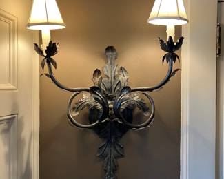Iron sconce