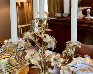 Pair of 19th c French candelabra 