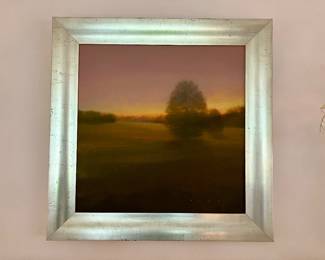 Stephen Bach “Last Glow” oil on canvas painting