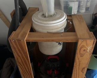 Shop vac, stand, filtration system