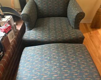 Gator Chair and ottoman 