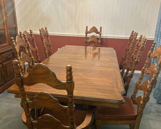 Dining table and chairs 